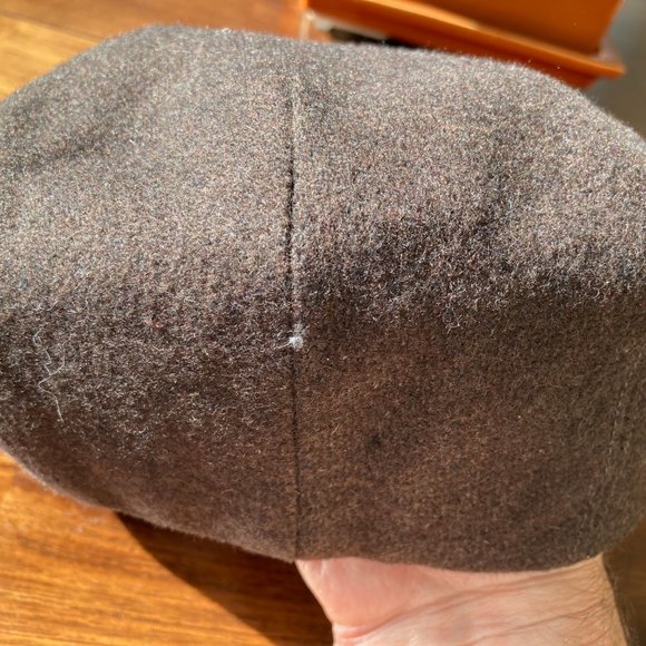 Mens Italian Flat Cap in Brown - Size L - Picture 3 of 5